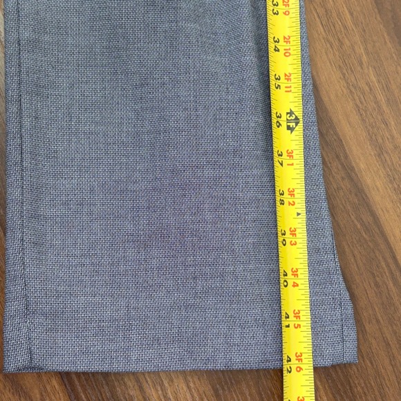 Haggar Tailored Fit Gray Dress Pants Flat Front Men's 34x32 Business‎ Work - Picture 11 of 13